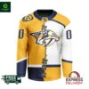 Nashville Predators Personalized 2024 Home Mix Away Hockey Jersey