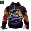 NBA Los Angeles Lakers Special Realistic Team Logo Design Hoodie