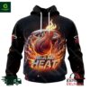 NBA Miami Heat Special Realistic Team Logo Design Hoodie