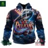 NBA New Orleans Pelicans Special Realistic Team Logo Design Hoodie