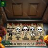 New Orleans Saints NFL In This House We Halloween Doormat
