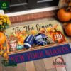 New York Giants NFL Personalized Halloween Doormat