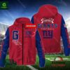 New York Giants NFL Personalized Windbreaker Outdoor Jacket
