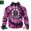 NHL Boston Bruins Fuck Cancer Pink Personalized Hoodie