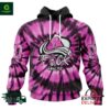 NHL Colorado Avalanche Fuck Cancer Pink Personalized Hoodie