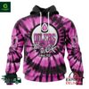 NHL Edmonton Oilers Fuck Cancer Pink Personalized Hoodie