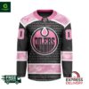 NHL Edmonton Oilers Special Pink Fight Breast Cancer Hockey Jersey