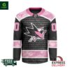 NHL San Jose Sharks Special Pink Fight Breast Cancer Hockey Jersey