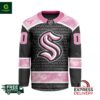 NHL Seattle Kraken Special Pink Fight Breast Cancer Hockey Jersey