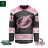 NHL Tampa Bay Lightning Special Pink Fight Breast Cancer Hockey Jersey