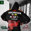 Oversized Honda F1 Racing Graphic Print Hoodie