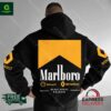 Oversized Marlboro Shell Renault Racing Team Graphic Print Hoodie