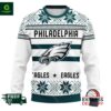 Philadelphia Eagles NFL Snowflakes Ugly Christmas Sweater