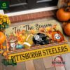 Pittsburgh Steelers NFL Personalized Halloween Doormat