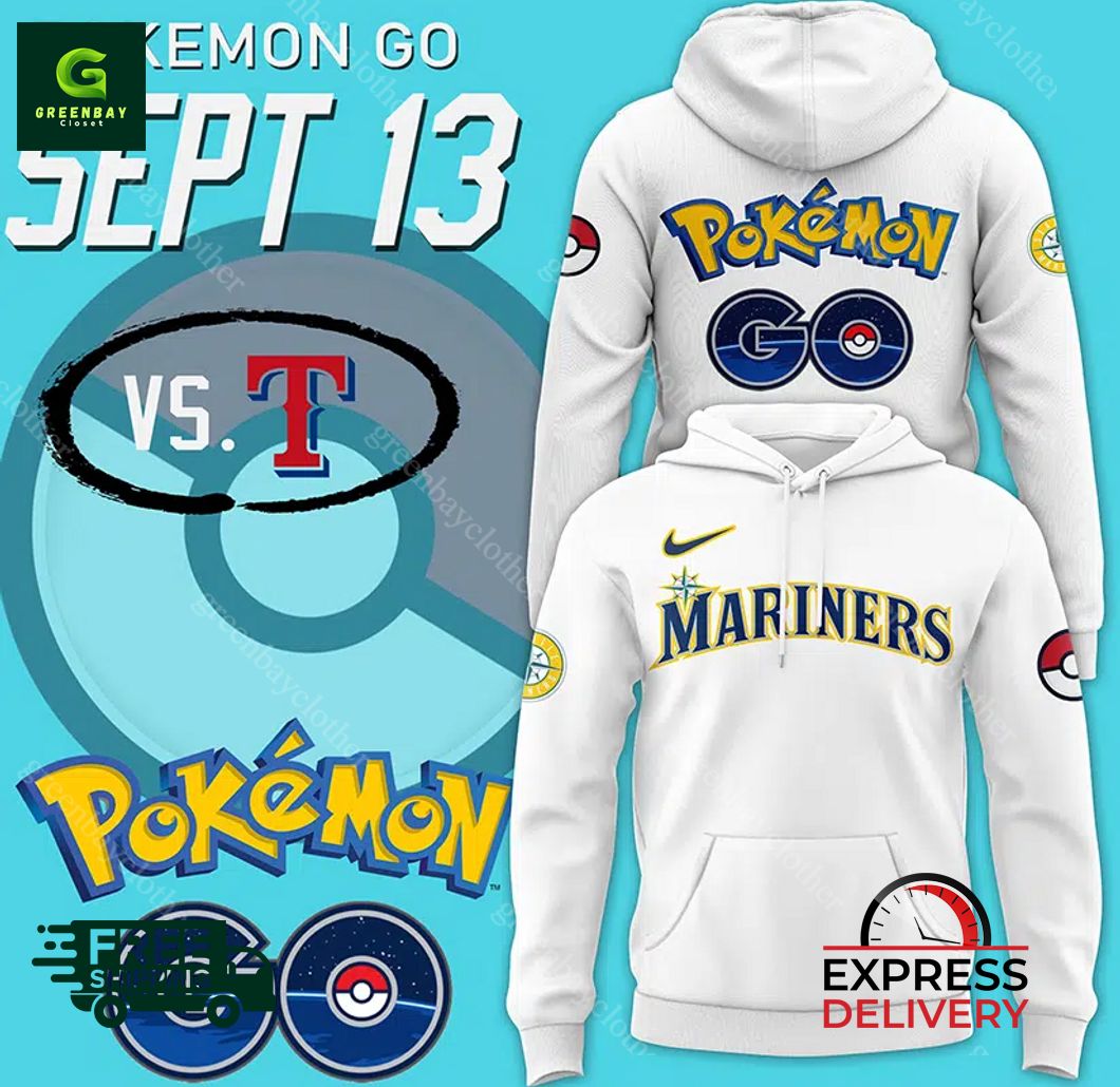 Seattle Mariners 2024 Pokemon GO Night Hoodie