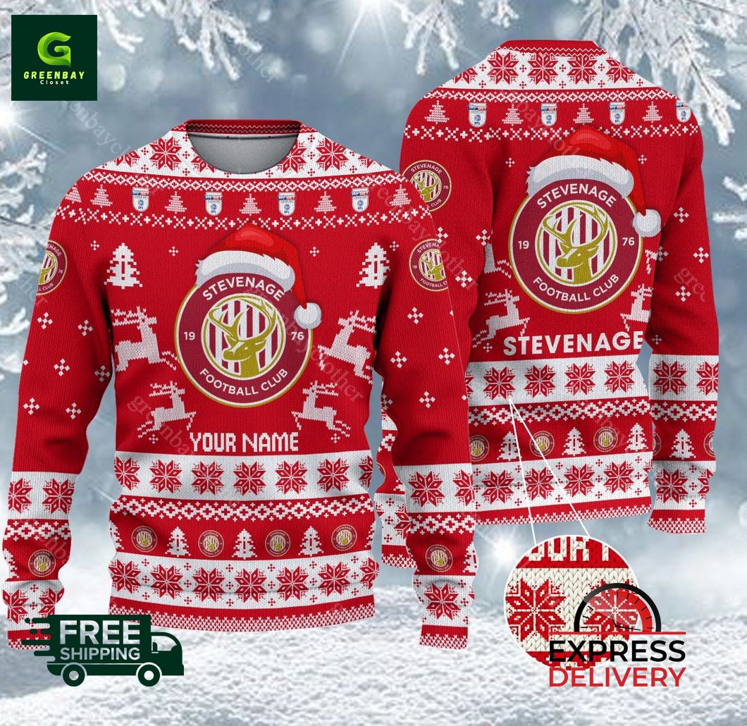 Stevenage EFL 2024 Ugly Christmas Sweater