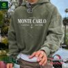 Vintage Unisex Monaco Monte Carlo Yacht Club Hoodie Gray