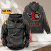 Ottawa Senators NHL Personalized Vintage Multi Pocket Hoodie