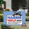 Black Cat Harris Walz 2024 Keeping Bans Off Our Books And Bodies Yard Sign