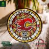 Calgary Flames NHL Stained Glass Suncatcher