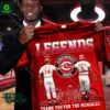 Cincinnati Reds Legends Rose Bench Thank you for the memories shirt