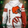Cleveland Browns NFL 2024 Brown And Orange Hoodie