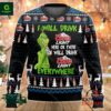 Grinch I Will Drink Coors Light Everywhere Ugly Christmas Sweater