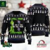 Grinch I Will Drink Pabst Blue Ribbon Everywhere Ugly Christmas Sweater