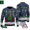 Grinch On A Jeep Navy Ugly Christmas Sweater