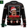 Home Malone Santa Claude Wearing Santa Claus Hat New Ugly Christmas Sweater