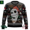 Jack Skellington Sandy Claws Is Coming To Town Ugly Christmas Sweater