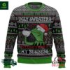 Kermit the Frog None of my Business Ugly Christmas Sweater