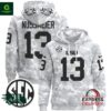 LSU Tigers 2024 Garrett Nussmeier Salute To Service Pullover Hoodie