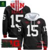 Nebraska Cornhuskers 2024 Dylan Raiola Black Pullover Hoodie