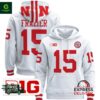 Nebraska Cornhuskers 2024 Tommie Frazier White Pullover Hoodie