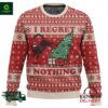 On The Naughty List And I Regret Nothing Cat Ugly Christmas Sweater