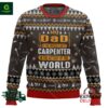 Personalized Proud To Be A Carpenter V2 Ugly Christmas Sweater