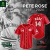 Pete Rose Cincinnati Reds The Hit King Signatures Baseball Jersey