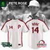 Pete Rose Philadelphia Phillies Thank You For The Memories Baseball Jersey