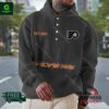 Philadelphia Flyers Relaxed Button Neck Hoodie