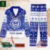 Portsmouth F.C Christmas Personalized Pajamas Set