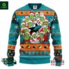 San Jose Sharks 12 Grinch Xmas Day Ugly Sweater