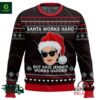 Santa Works Hard But Kris Jenner Works Harder Ugly Christmas Sweater