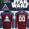 Star Wars Night Mix Colorado Avalanche 2024 Personalized Hockey Jersey