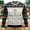 The Macallan Whisky Reindeer & Snowflake Pattern Xmas Ugly Christmas Sweater