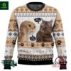Two Cats Talking Meme Ugly Christmas Sweater