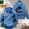 Vancouver Canucks NHL Personalized Vintage Multi Pocket Hoodie