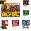 AC DC 2025 Wall Hanging Calendar
