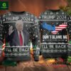 2024 I?ll Be Back Trump Ugly Christmas Sweater