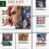 Arcane League of Legends Wall Hanging Calendar